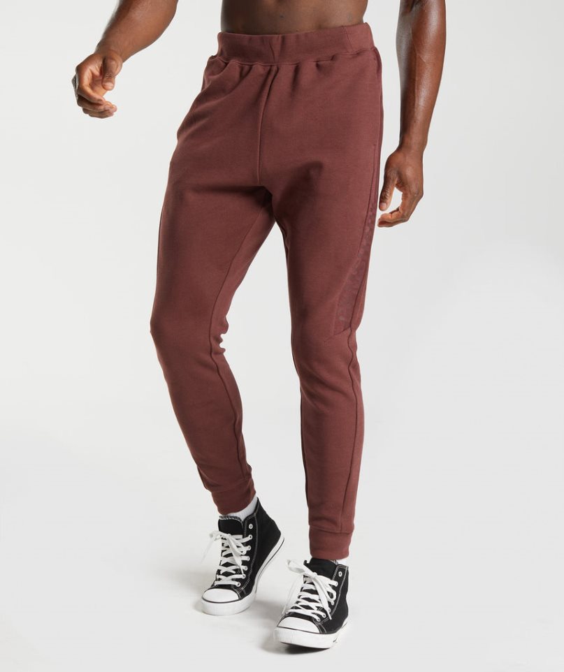 Men\'s Gymshark Bold React Jogger Brown | NZ 1BDEXO